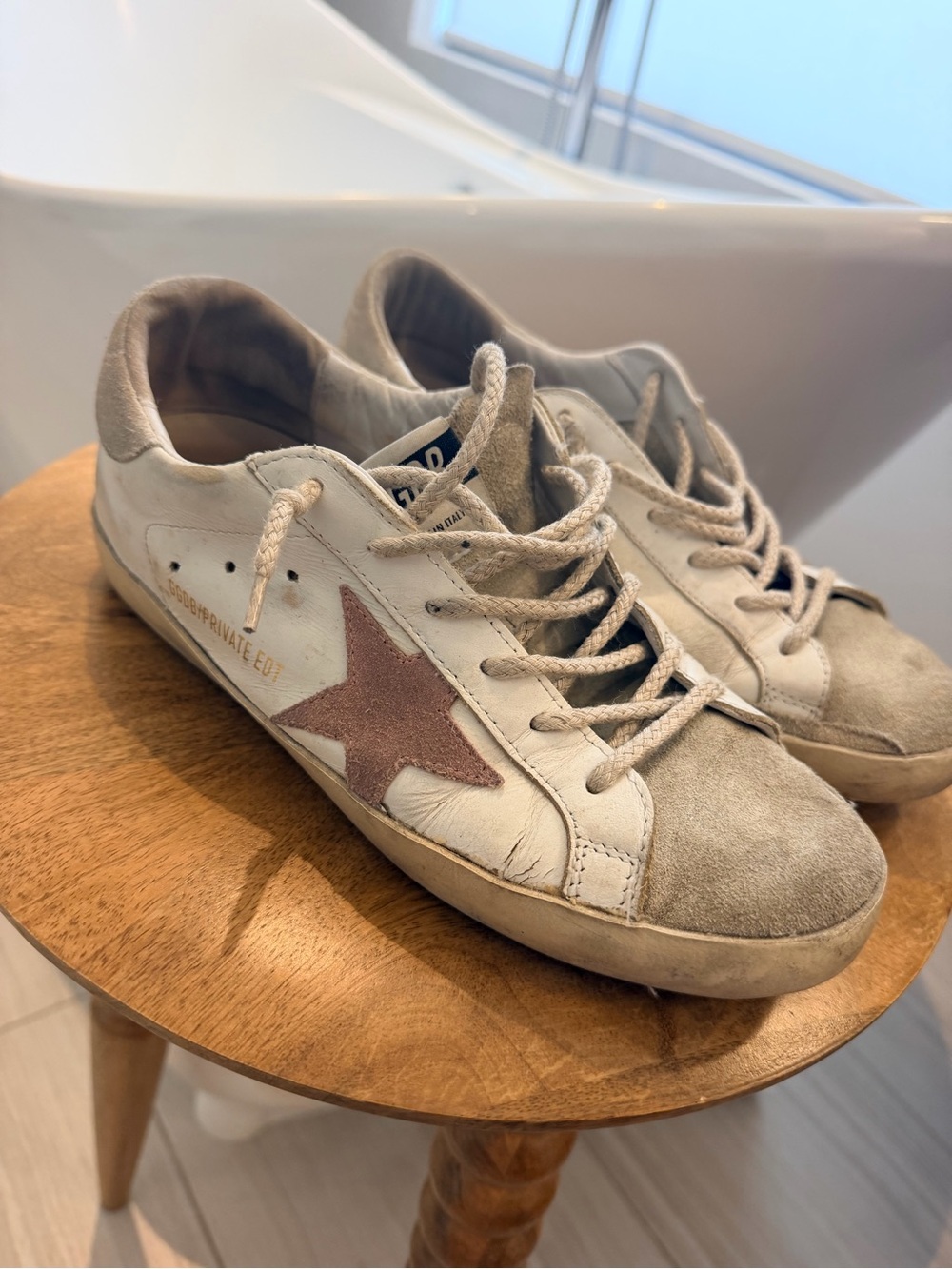 Golden Goose Pink Star Sneakers